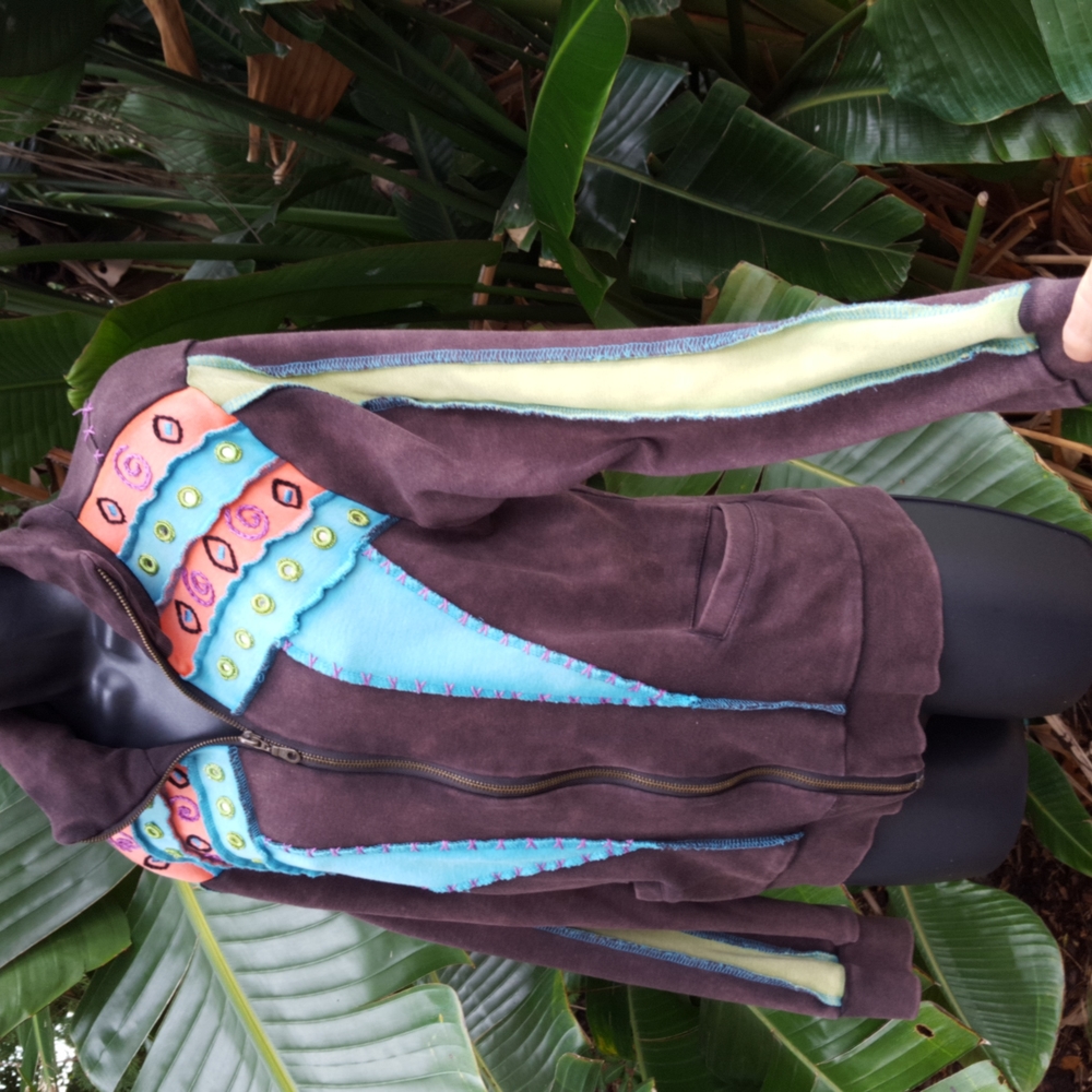 Patchwork Rising International Style Jacket - image 3